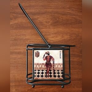 Joker Tile Metal Wine Holder